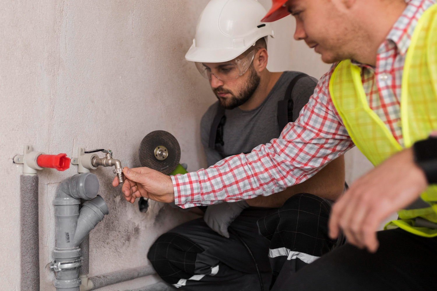 Pipe installation by Riverland Plumbing